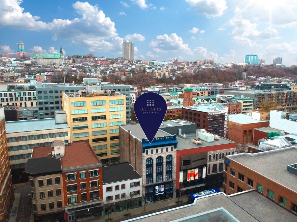 Apartament Les Lofts Du Theatre Québec Zewnętrze zdjęcie