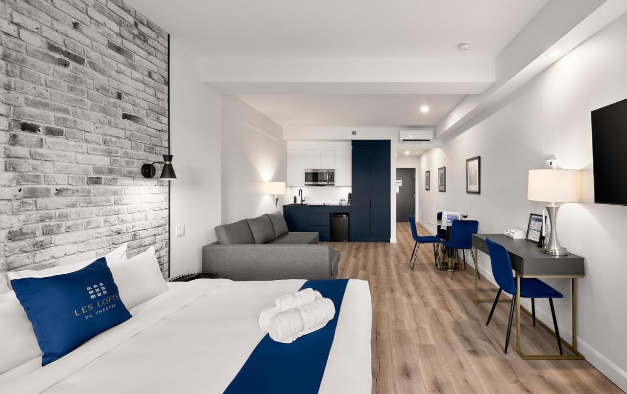 Apartament Les Lofts Du Theatre Québec Zewnętrze zdjęcie