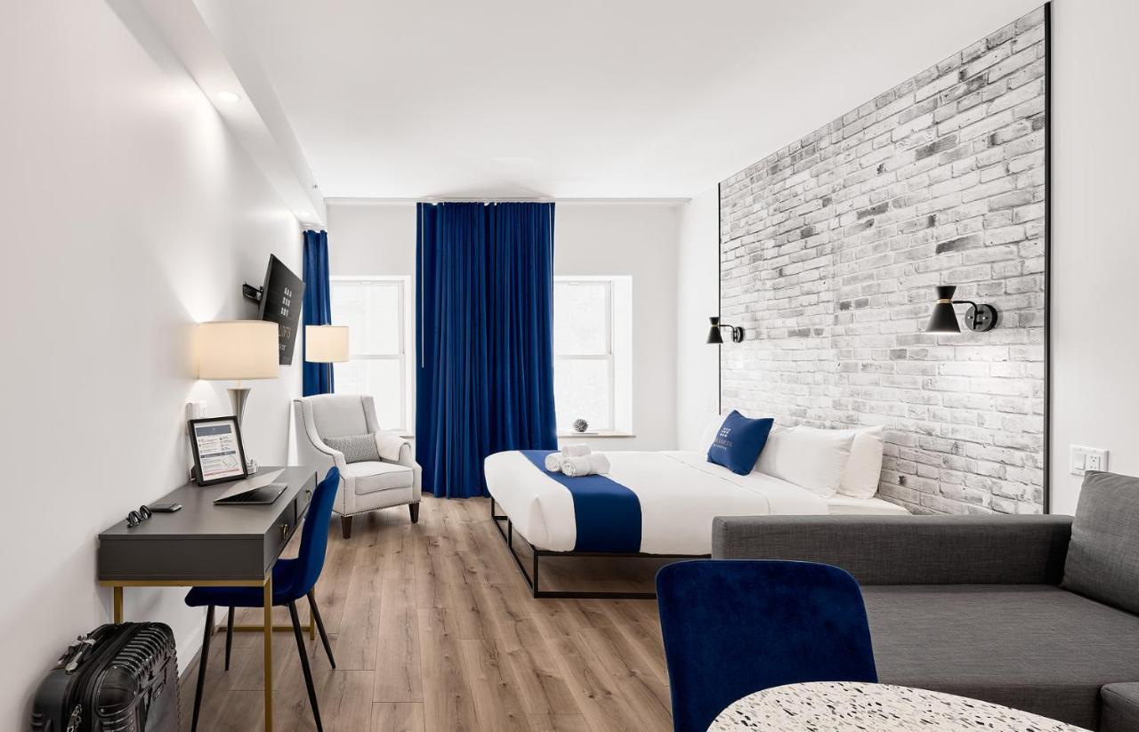 Apartament Les Lofts Du Theatre Québec Zewnętrze zdjęcie