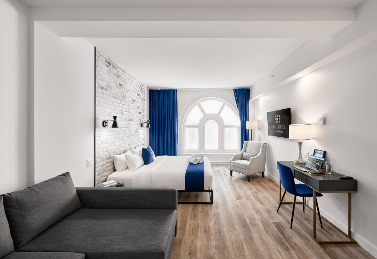 Apartament Les Lofts Du Theatre Québec Zewnętrze zdjęcie