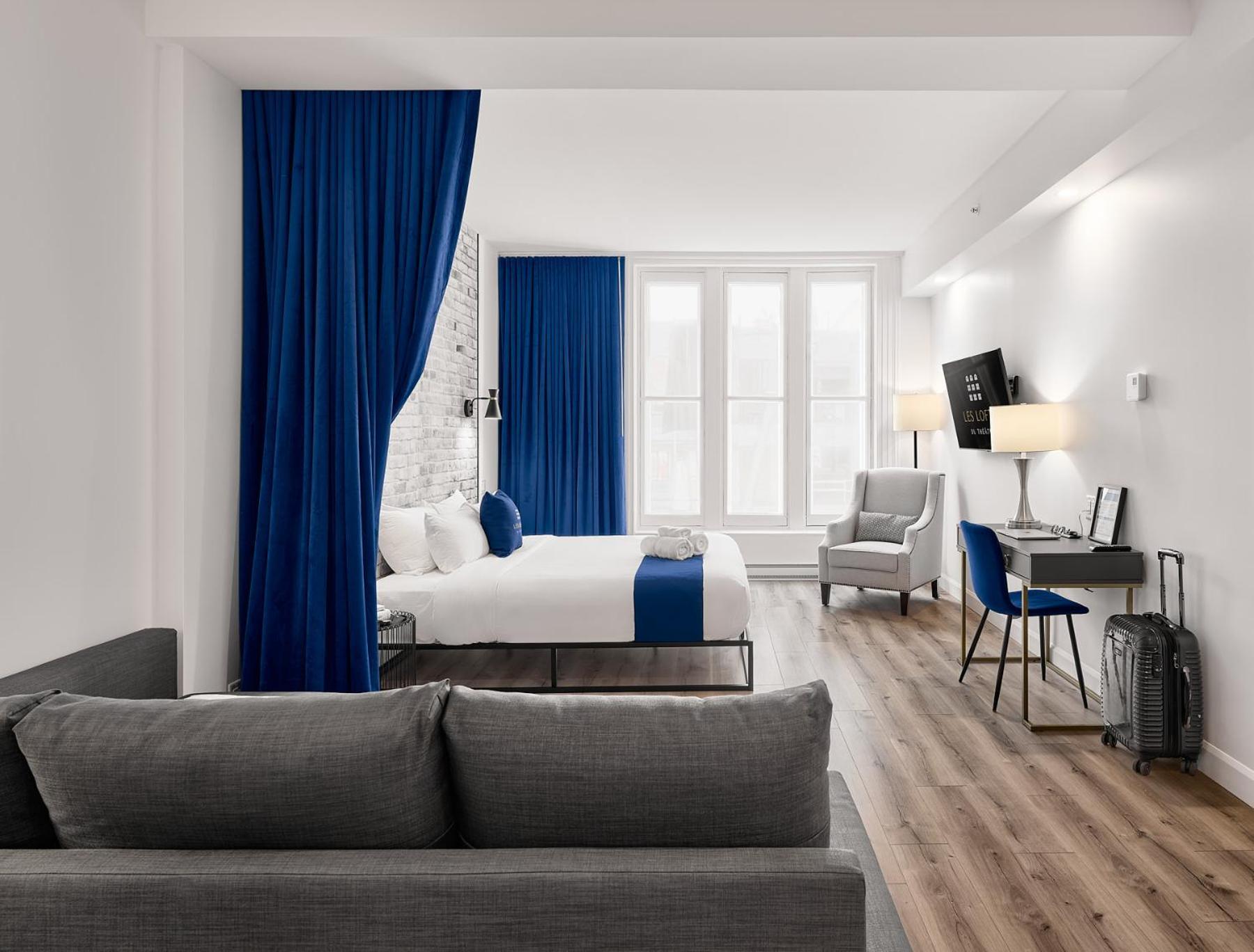 Apartament Les Lofts Du Theatre Québec Pokój zdjęcie